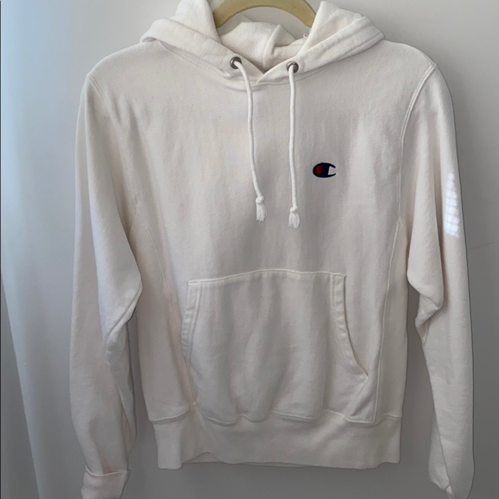 White Champion Hoodie